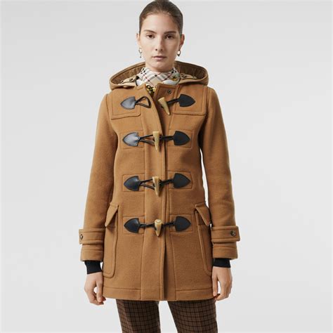 long wool blend duffle coat burberry|burberry duffle coat vintage.